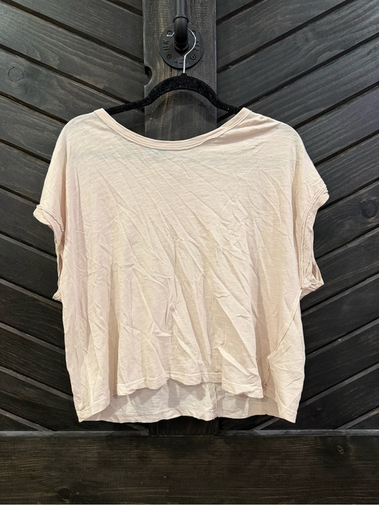 We The Free Tops - We The Free Pale tan Boxy Short Sleeve Crop Tee